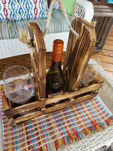 Load image into Gallery viewer, Burnt Pine Wine Caddy