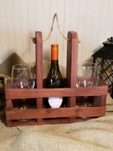 Load image into Gallery viewer, Antique Walnut Wine Caddy