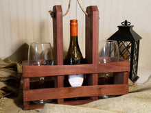 Load image into Gallery viewer, Antique Walnut Wine Caddy