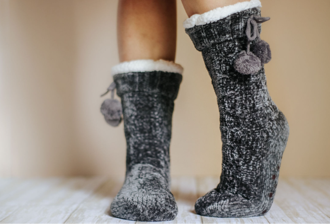 Cozy Fleece Lined Velvet Socks