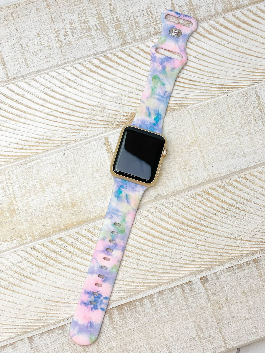 Watercolor Tie Dye Silicone Watch Band  - One Size